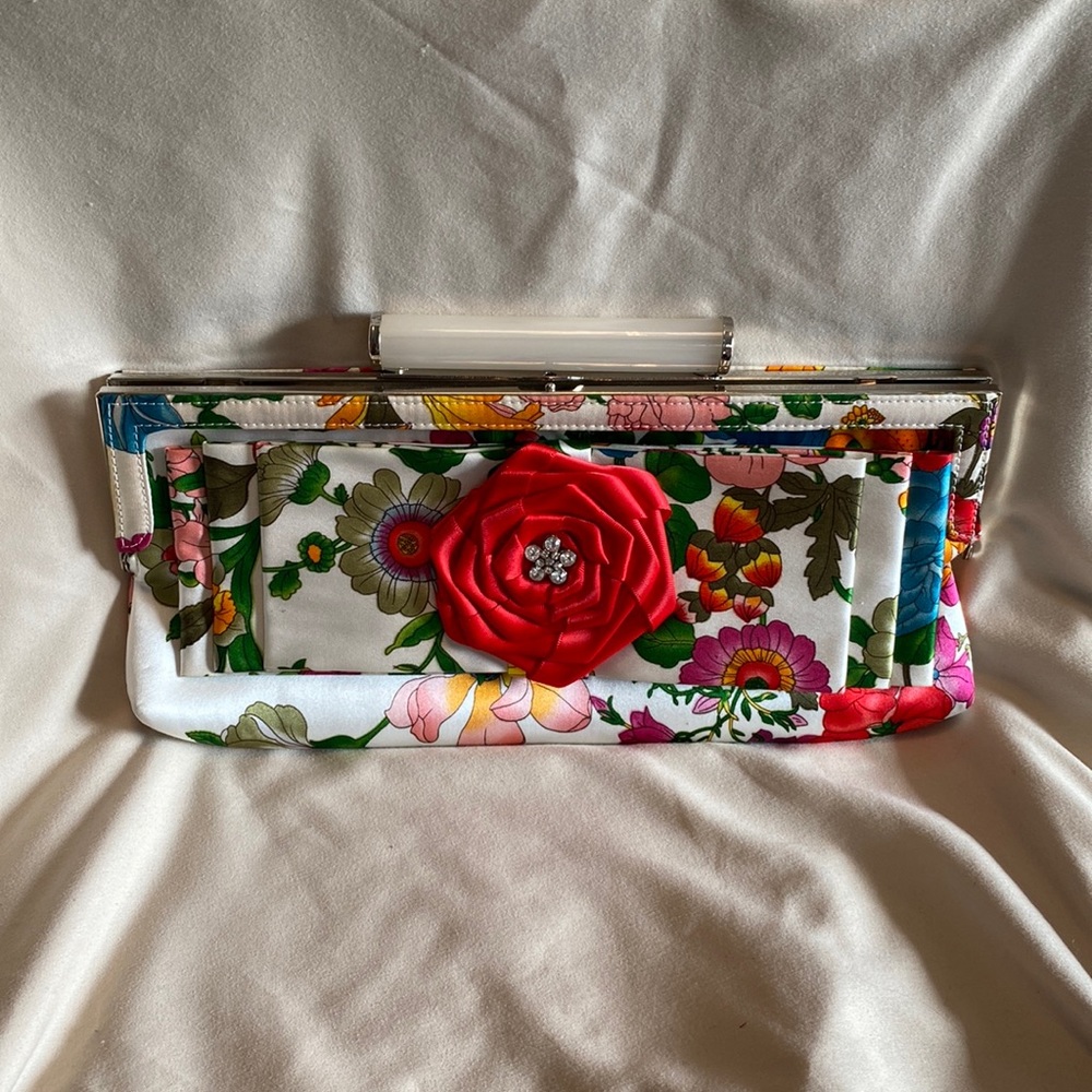 Aria by Mary Frances Silk Clutch